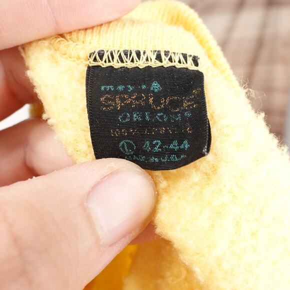 Vintage Spruce Orlon Shirt Sweatshirt Large Cloth Mock Neck Short Sleeve 60s 70s - Picture 6 of 7